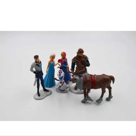 Frozen cake topper Figures Set 6Pcs Frozen cake decorations for Frozen Party - Picture 5 of 6
